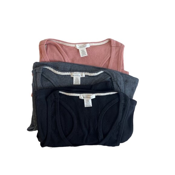 Bozzolo Ribbed Racerback Tank Top Bundle - Picture 1 of 4